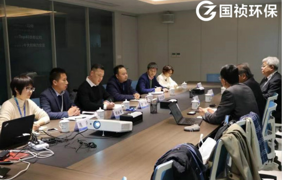 日本旭化成株式会社麻?幸雄一行莅临国祯环？疾旖涣