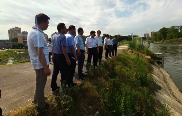 省生态环境；ざ讲熳榈交茨狭入湖口水质提升站检查工作
